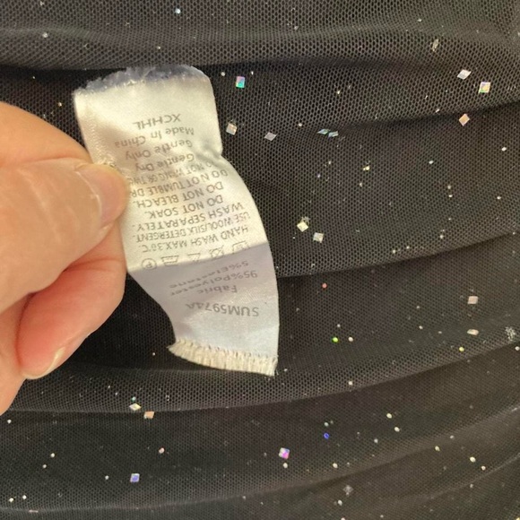 Elegant Black Glitter Dress Uryiao S - Picture 4 of 5